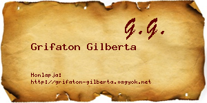 Grifaton Gilberta névjegykártya